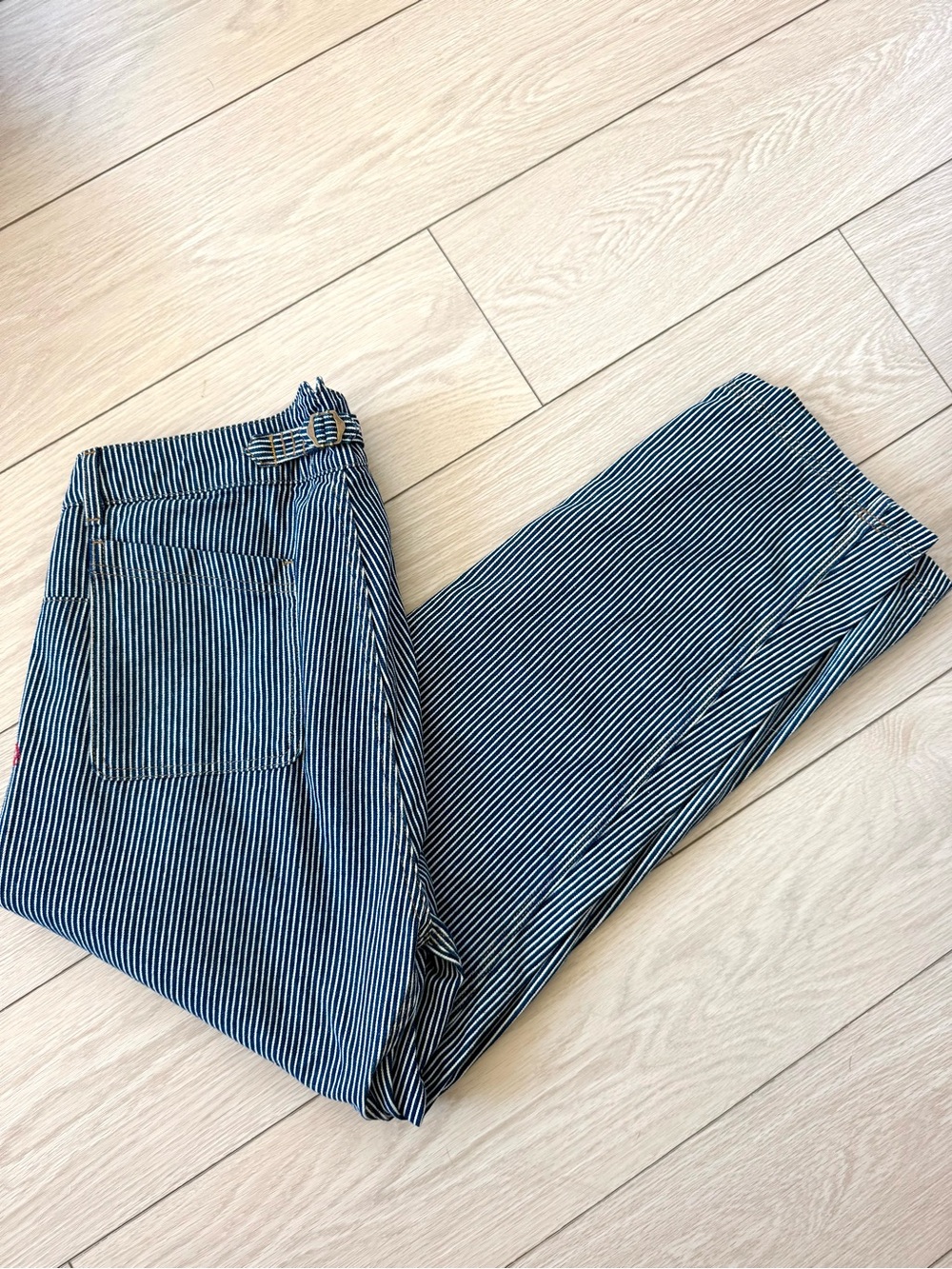 Men's Blue Stripe Cargo Pants - Imperfects